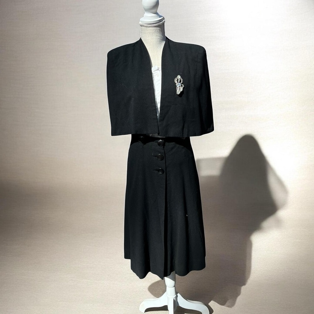 🌻Vintage Eisenberg BROOCH + 2-Piece Evening Wear Ensemble Set 1940s Mid Century